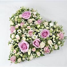 Loose Pink &amp; White Heart