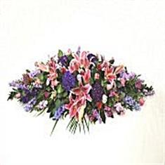 Summer Casket Spray with Lilies